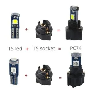 WLJH 74 Bombillas LED de luces de tablero superbrillantes_5