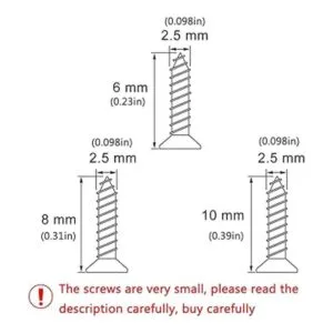 newlng Tornillos pequeños Phillips de cabeza plana_2