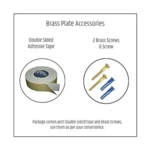 Calyron Placa para puerta de oficina de latón fundido_5