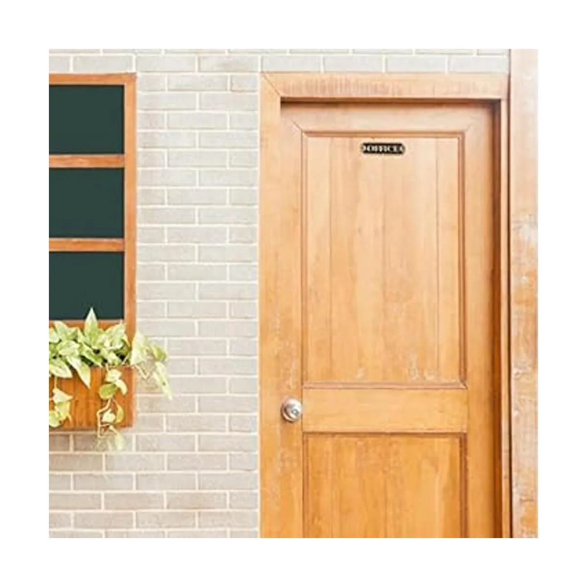 Calyron Placa para puerta de oficina de latón fundido_4