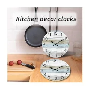 CHYLIN Reloj de pared silencioso sin tictac funciona con_5