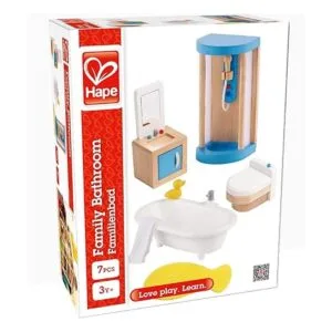 Hape Juego de muebles de madera para casa de muñecas_6