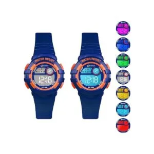Relojes digitales para niños y niñas 7 colores LED_4