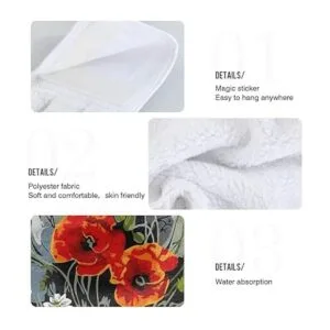 Spring Poppy Juego de 2 toallas de cocina colgantes con_5