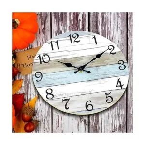 CHYLIN Reloj de pared silencioso sin tictac funciona con_4