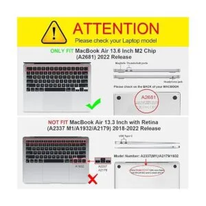 Fintie Funda compatible con MacBook Air de 13.6 pulgadas_2