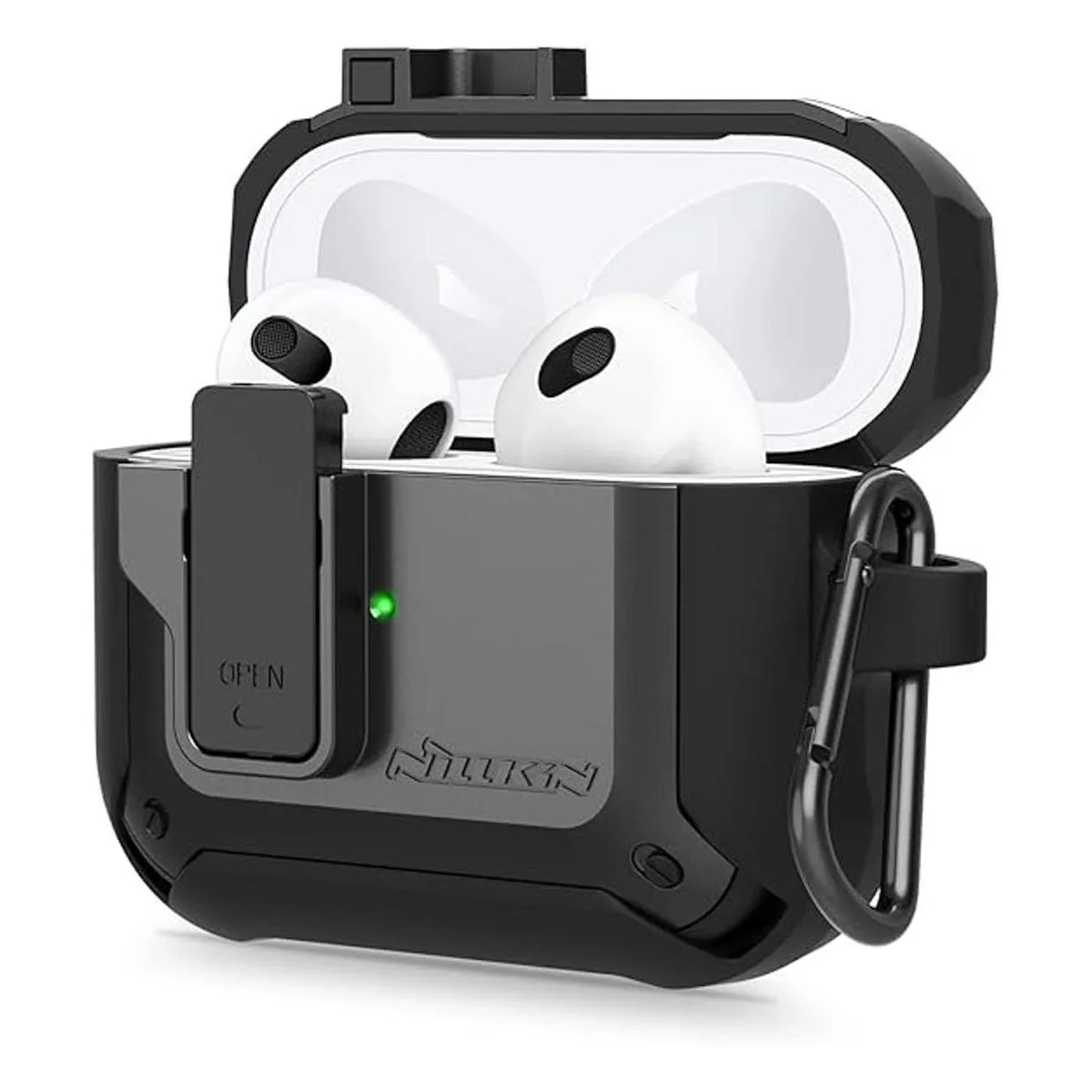 Nillkin Funda para Airpods 3 con bloqueo seguro apertura_1