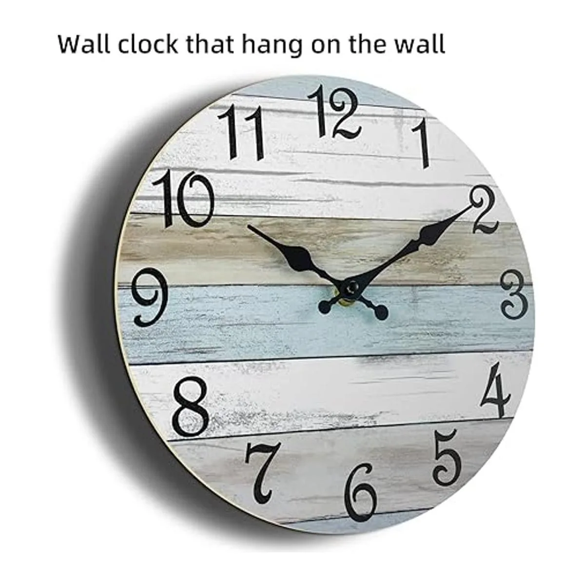 CHYLIN Reloj de pared silencioso sin tictac funciona con_2