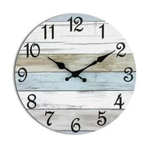 CHYLIN Reloj de pared silencioso sin tictac funciona con_1