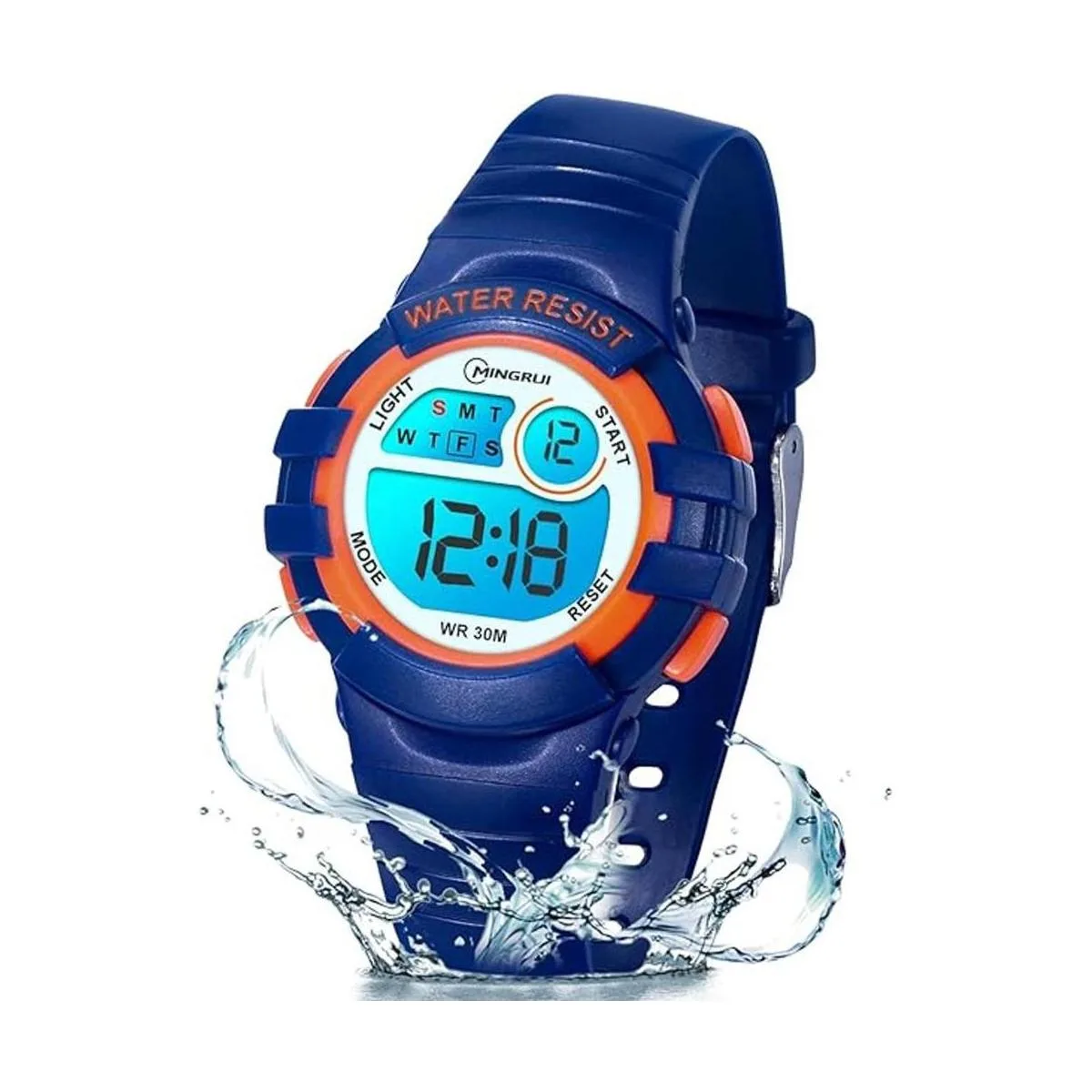 Relojes digitales para niños y niñas 7 colores LED_1
