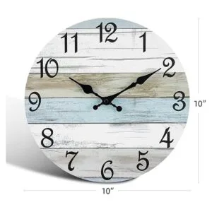 CHYLIN Reloj de pared silencioso sin tictac funciona con_3