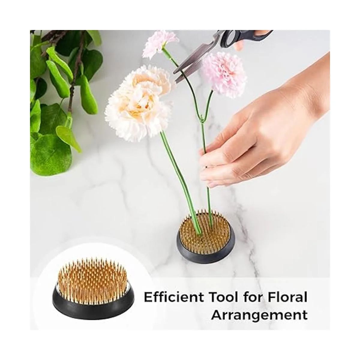 JUSTDOLIFE Ranas de flores de acero inoxidable con diseño_2