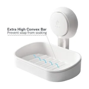 TAILI Paquete de 2 jabones con ventosa jabonera con_3