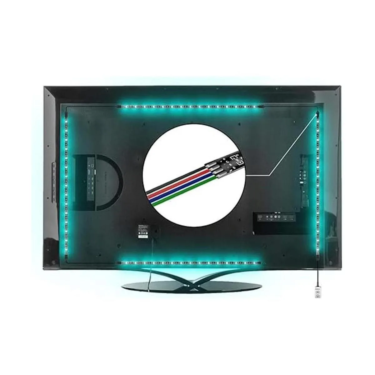 CARLITS Línea de cable de extensión RGB de 100 pies 22_2