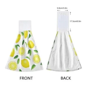 Summer Fresh Lemons Juego de 2 toallas de cocina_4