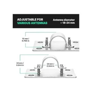 Soporte de mástil de antena de helio para montaje en poste_5