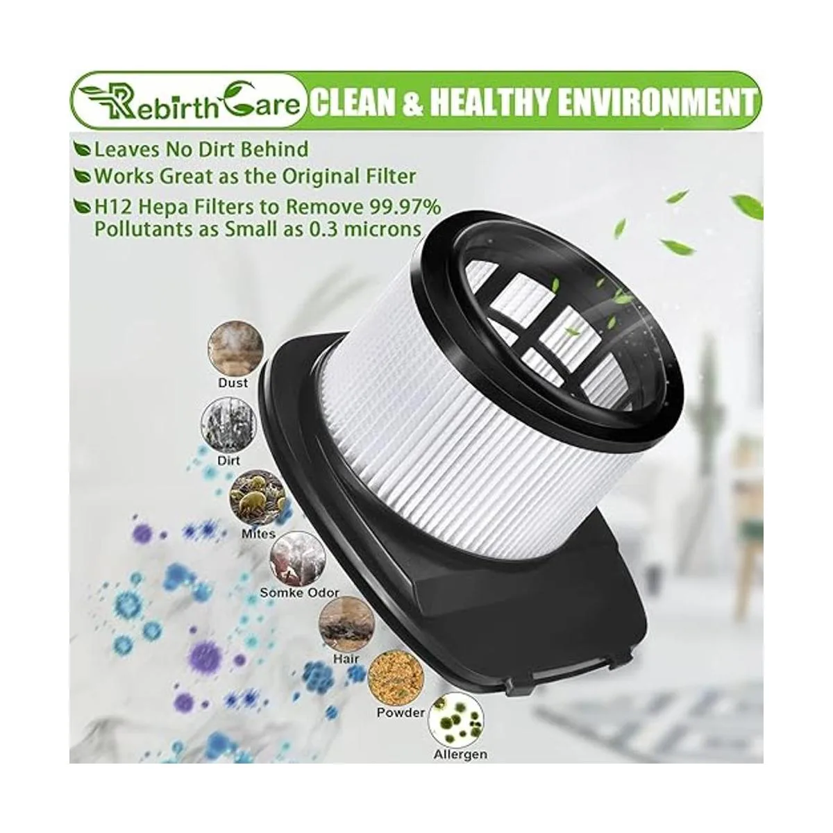 Rebirthcare IZ362H Filtro para Shark Rocket Pet Pro IZ162H_3