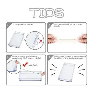 LeMotech Caja de conexiones de plástico ABS a prueba de_6