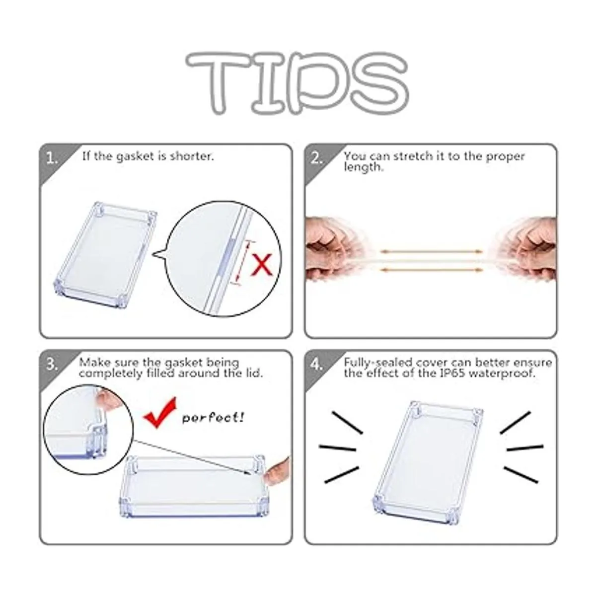 LeMotech Caja de conexiones de plástico ABS a prueba de_6