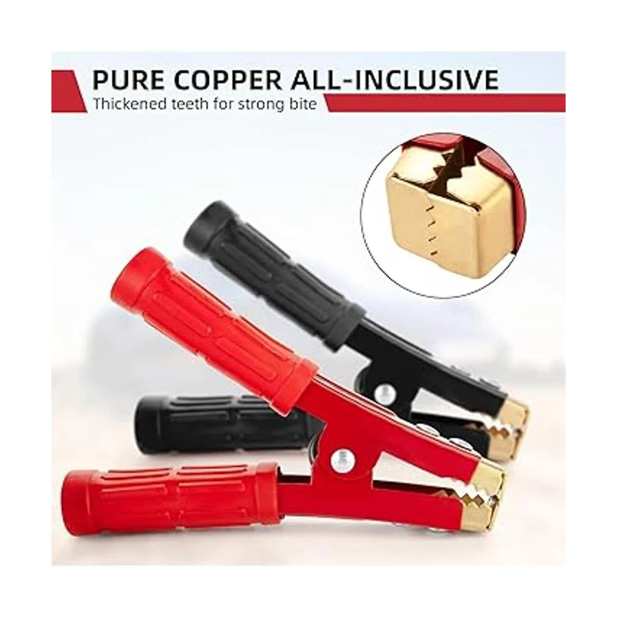 ABAIN 4PCS Battery Jumper Cable Clamps 1000A Pure Copper_5
