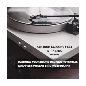 Isolation Feet Rubber NonSkid Speaker Pads with Adhesive_4