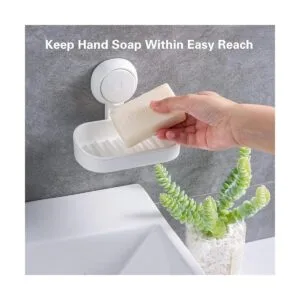 TAILI Paquete de 2 jabones con ventosa jabonera con_5