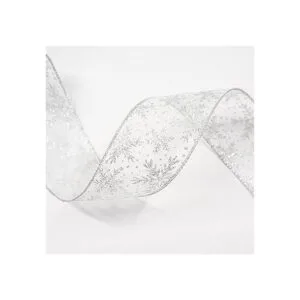 CT CRAFT LLC Cinta de organza con alambre de copos de_4