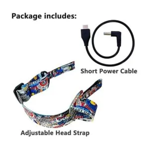 Correa ajustable para la cabeza y cable de alimentación de_6