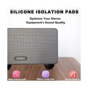 Isolation Feet Rubber NonSkid Speaker Pads with Adhesive_3