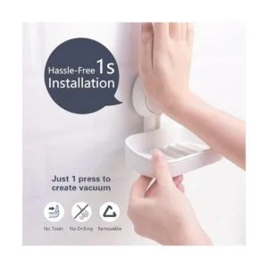 TAILI Paquete de 2 jabones con ventosa jabonera con_4