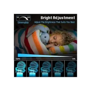 Lmgy Luz nocturna de baloncesto lámpara LED de ilusión_3