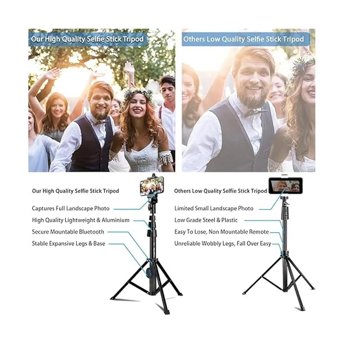 Fugetek Trípode profesional para selfie Stick de 51_3