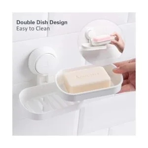 TAILI Paquete de 2 jabones con ventosa jabonera con_6
