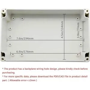 LeMotech Caja de conexiones de plástico ABS a prueba de_5