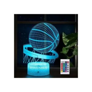 Lmgy Luz nocturna de baloncesto lámpara LED de ilusión_1