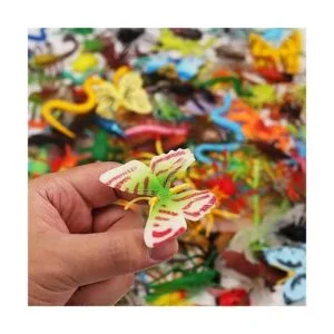 100 piezas de juguete realista de insectos figuras de_4