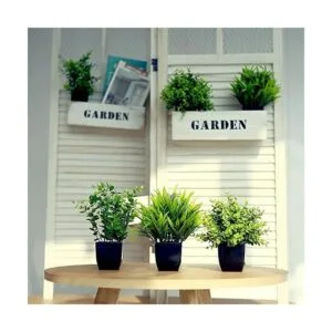 Greentime Juego de 3 plantas artificiales en maceta_4