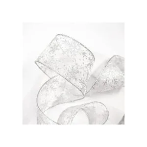 CT CRAFT LLC Cinta de organza con alambre de copos de_3