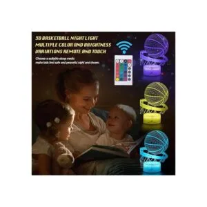 Lmgy Luz nocturna de baloncesto lámpara LED de ilusión_2