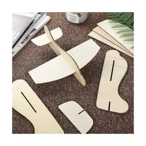 CertBuy Paquete de 20 aviones de madera natural avión de_6