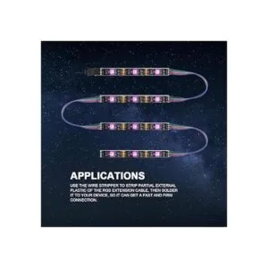 CARLITS Línea de cable de extensión RGB de 100 pies 22_3