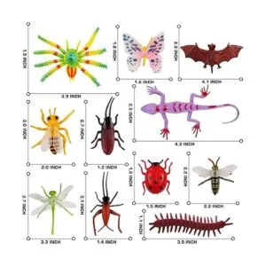 100 piezas de juguete realista de insectos figuras de_5