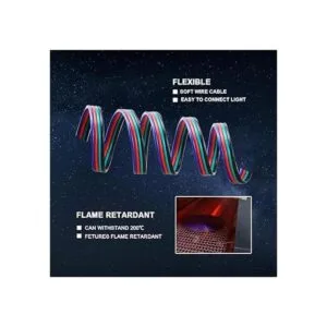 CARLITS Línea de cable de extensión RGB de 100 pies 22_7