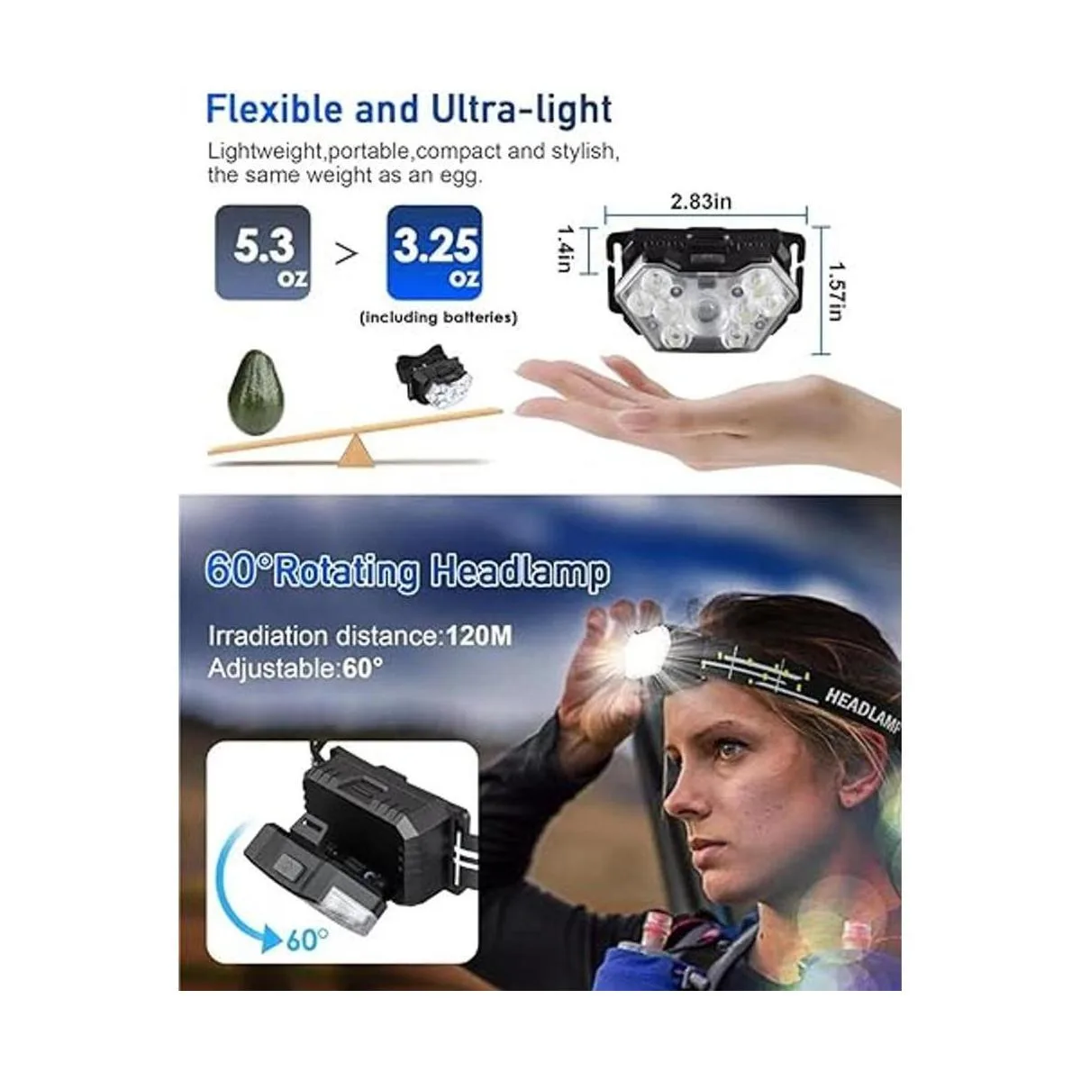 PLUSINTO 9 faros LED de 2000 lúmenes paquete de 2_5