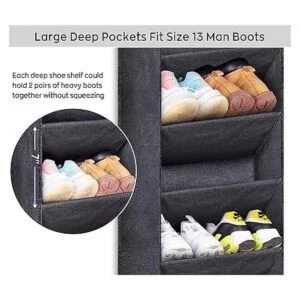 SLEEPING LAMB Organizador de zapatos sobre la puerta con_3