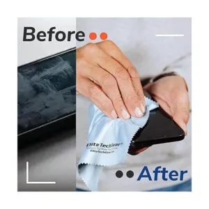 Elite Tech Gear Paquete de 8 paños de microfibra azules_4