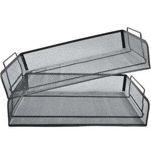 Easepres Organizador apilable de 2 niveles para documentos_3