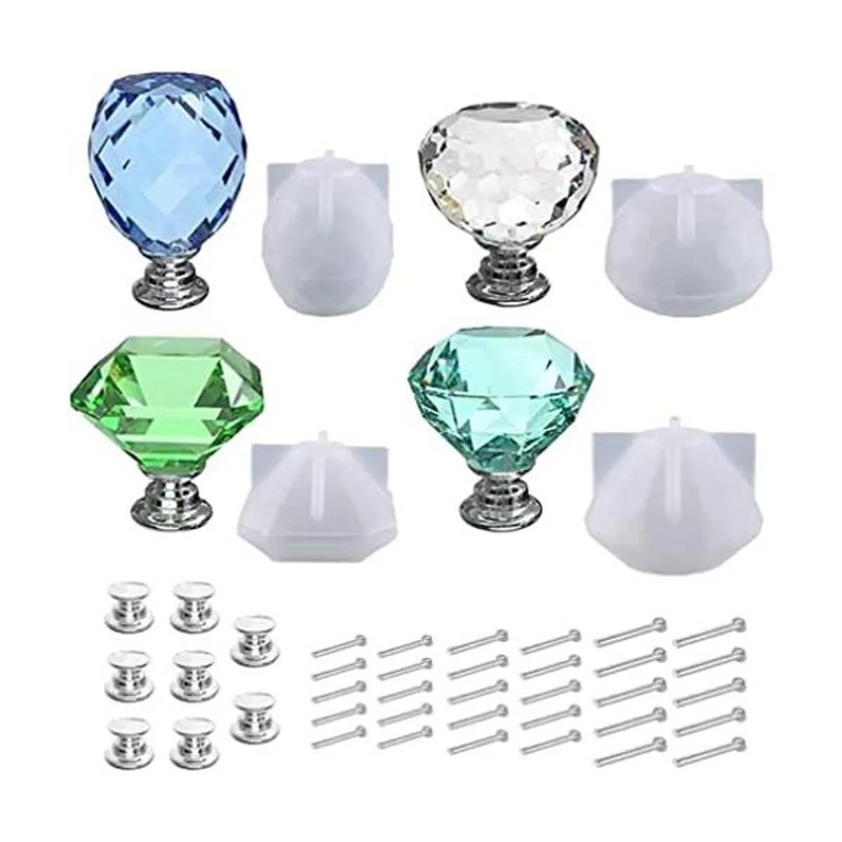 Molde de silicona para gabinete de bricolaje 4 piezas_1