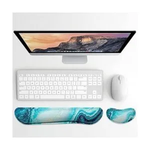 Dapesuom Almohadilla de reposamuñecas para teclado juego_2