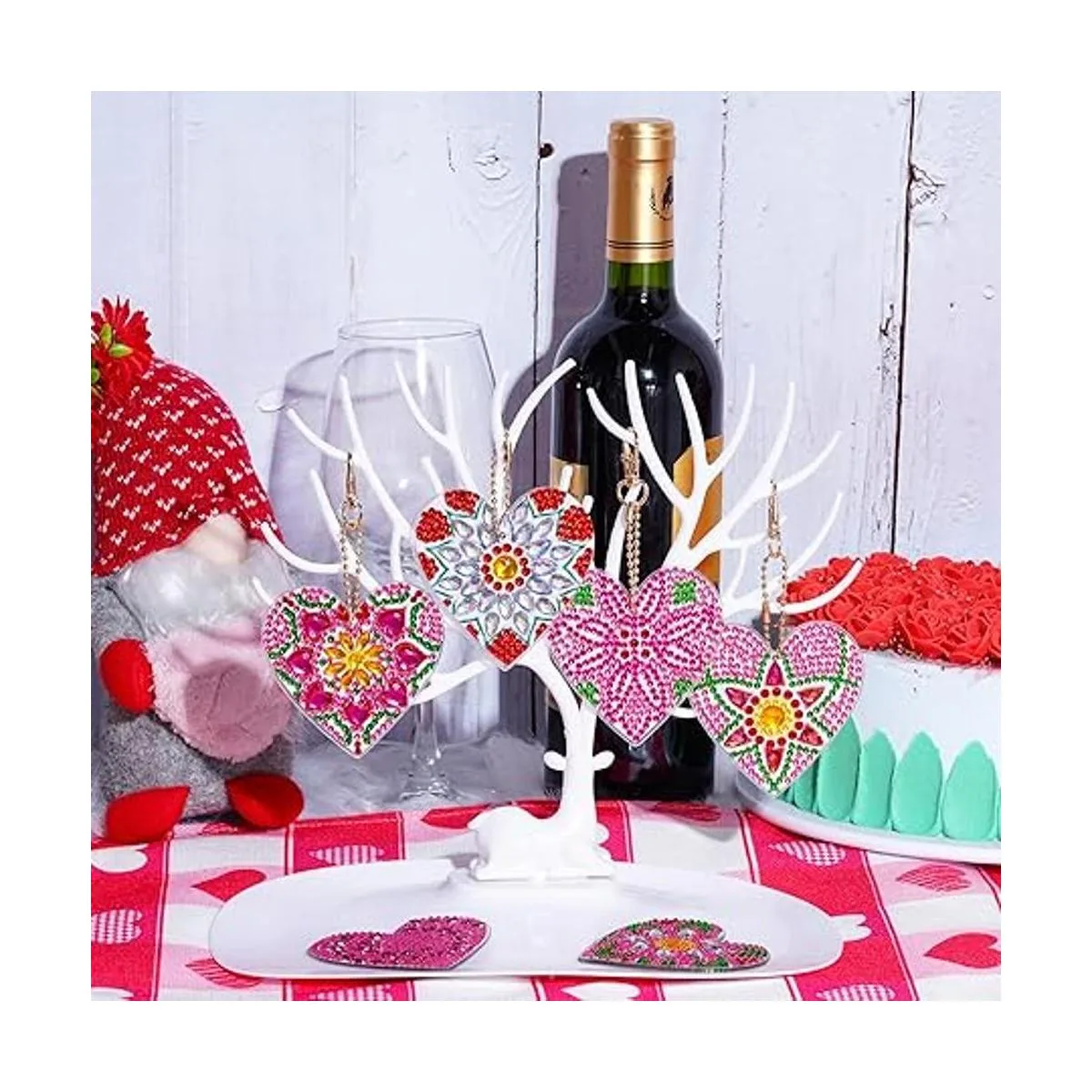 choyaxo Paquete de 10 llaveros de pintura de diamantes_6